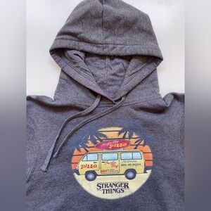 Stranger Things Surfer Boy Pizza Hoodie